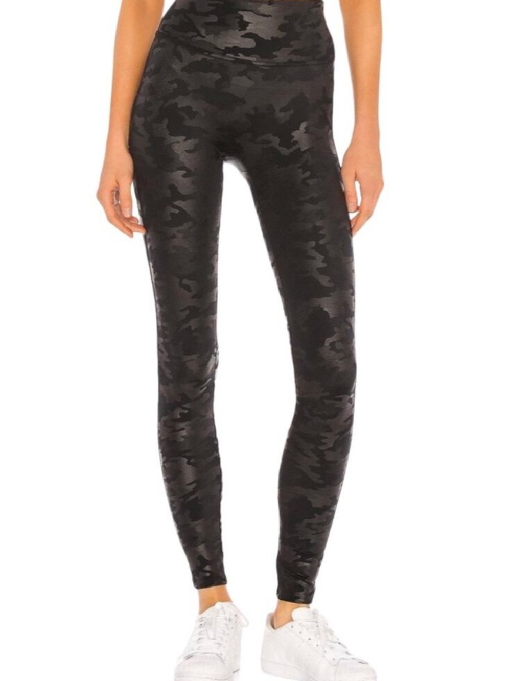 SPANX Black Camo Medium Leggings M